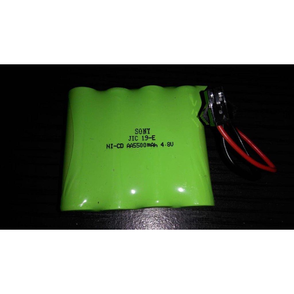 Baterai Batre RC Mobil Remot 4.8V 4,8V 5500mAh Socket Hitam SONY