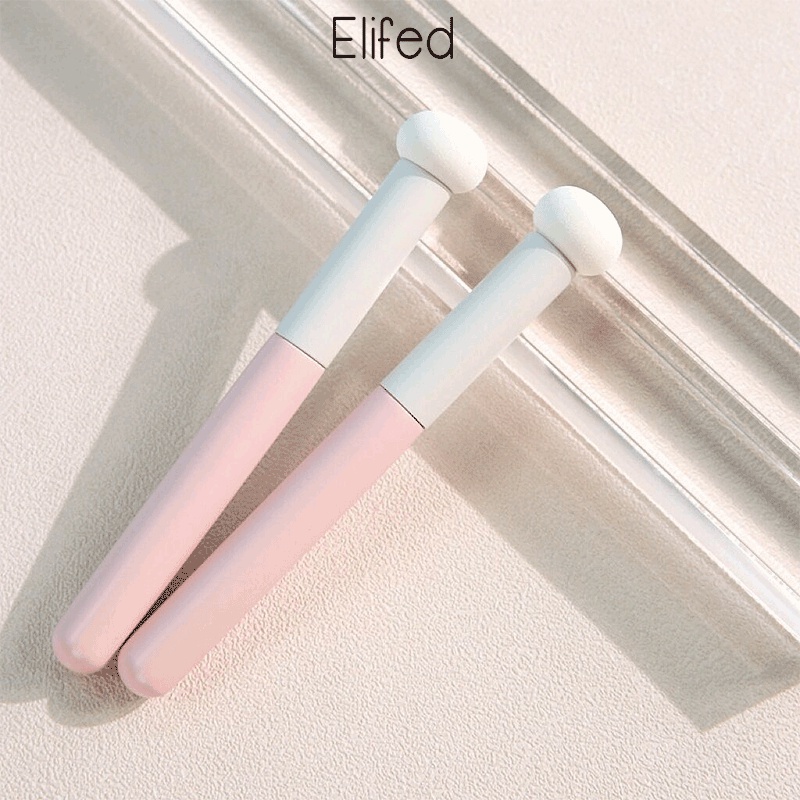 Brush Spons puff Bentuk Kepala Jamur Warna pink Untuk foundation / concealer