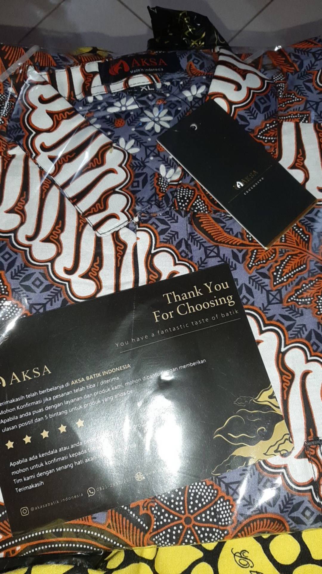 Hem Pendek Pria Aksa Batik Leonard