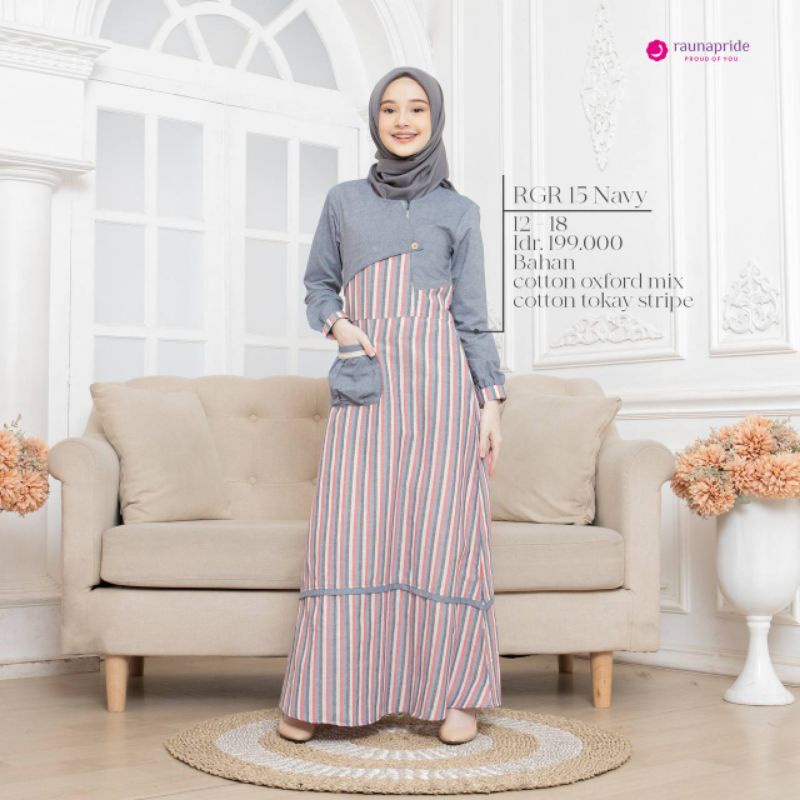 Gamis Rauna Remaja - RGR 15 Navy