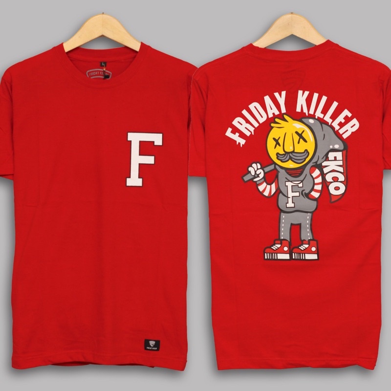 KAOS BAJU T SHIRT DISTRO FRIDAY KILLER LABU ARIT PRIA WANITA COWOK CEWEK UNISEX PREMIUM ORIGINAL