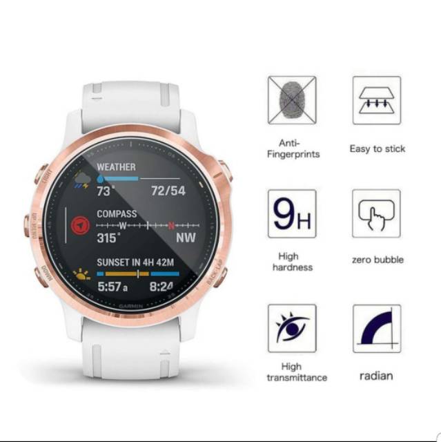 Tempered glass Garmin FENIX 6S 6S Pro anti gores screen guard