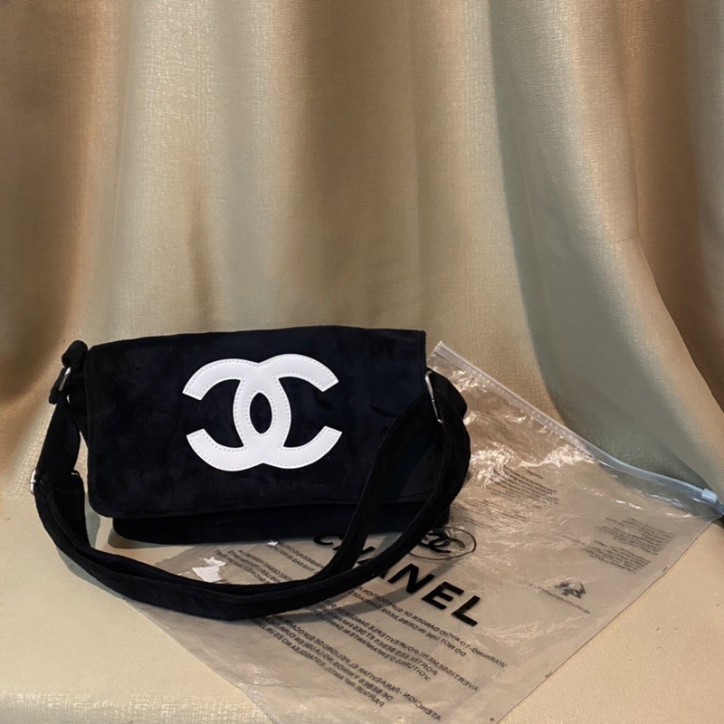 Chanel Precision VIP Fur Bag Black ORIGINAL