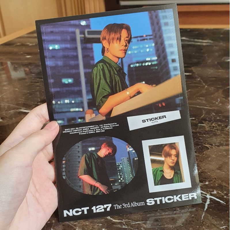 NCT 127 - STICKER (SEOUL CITY) Photocard, Postcard & Sticker [YUTA, JOHNNY, TAEIL]