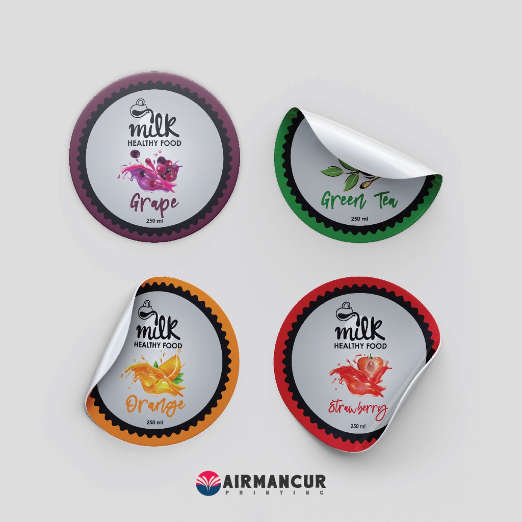 

Cetak Stiker Vinyl Silver Metalic A3+ / Label Kemasan / Stiker Logo / Stiker Segel