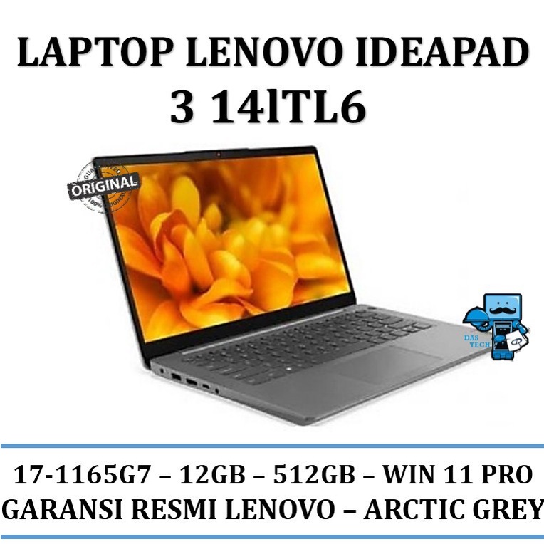 Notebook Lenovo Ideapad 3 14ITL6 i7-1165G7 14" - Arctic Grey