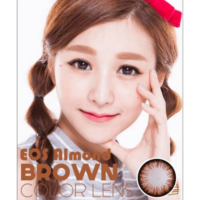 Softlens eos almond brown