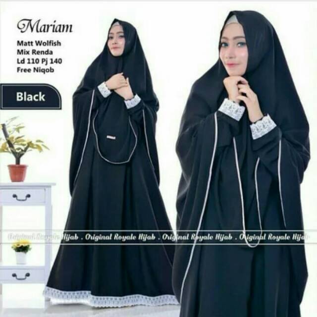 Baju Muslim Gamis Maryam Syari