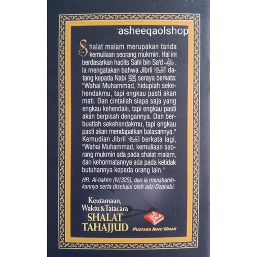 TERMURAH..!! Buku Saku Keutamaan Waktu Dan Tatacara Shalat Tahajud