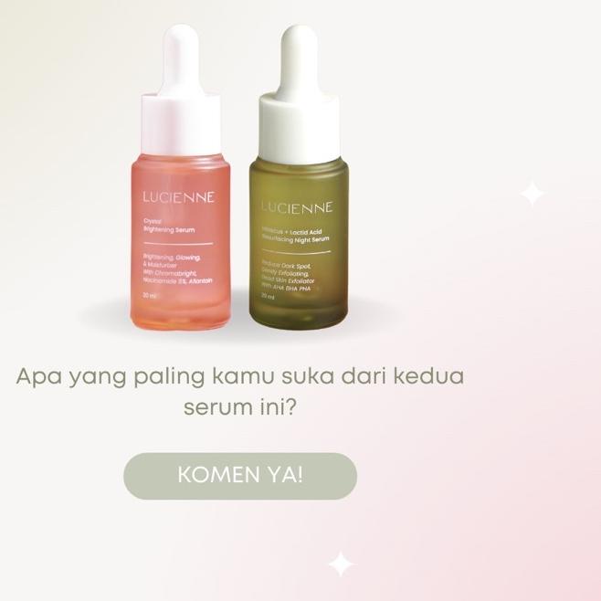 ➷ LUCIENNE CRYSTAL SERUM (20ML) SERUM BRIGHTENING ➢