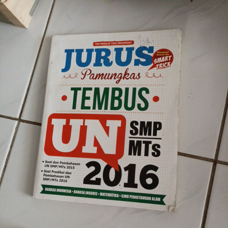 buku soal latihan UN US SMP PRELOVED BEKAS