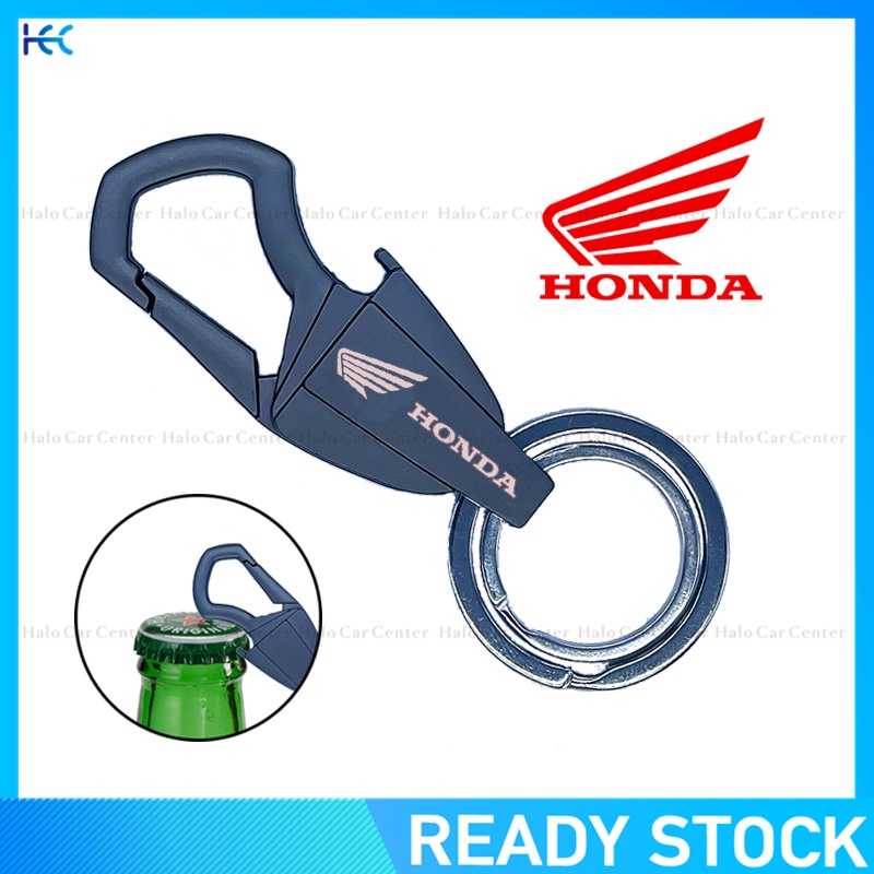 【Bottle Opener Keychain】New Creative Alloy Meta keychain with logo for Honda Motor