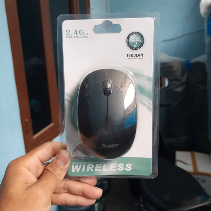 Mouse Wireless 1730 K-One USB 2.4 Ghz 1600DPI Good Quality