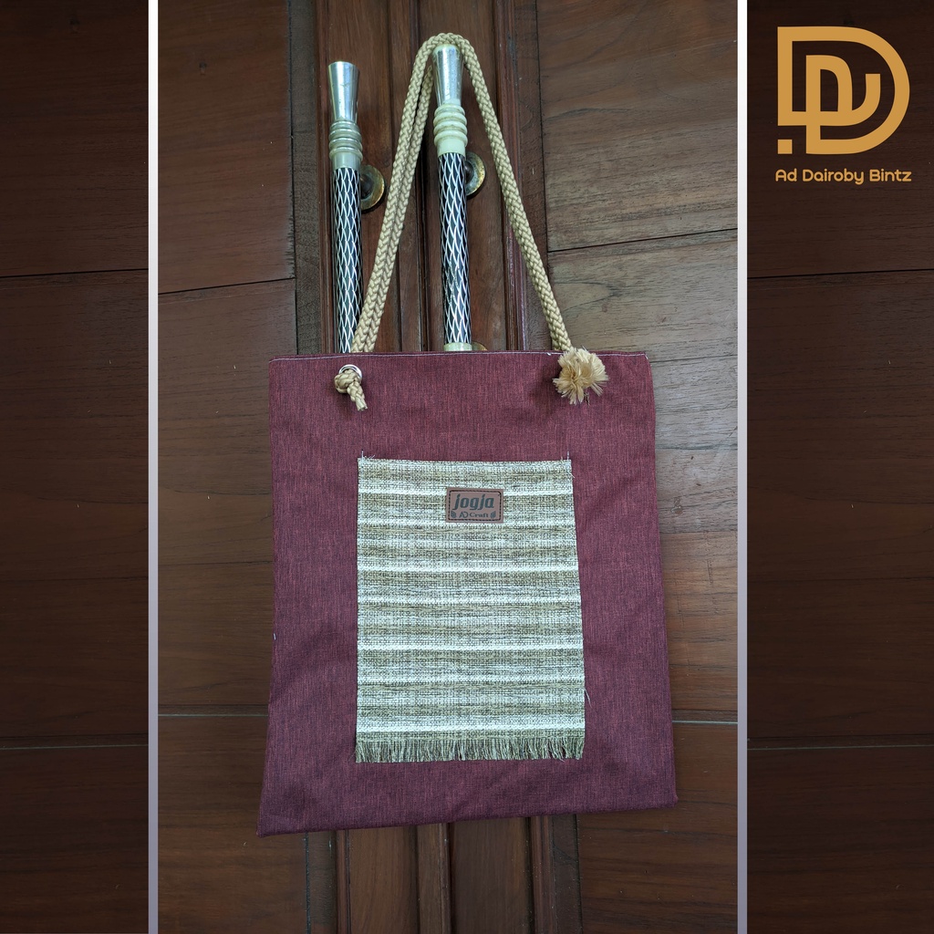 ToteBag tali sumbu / totebag polos tali sumbu / totebag denim anti air