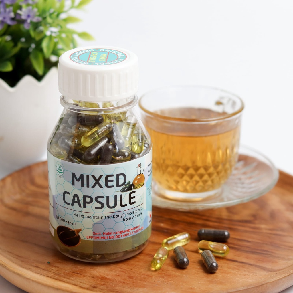 Capsule Mixed  (100 Virgin Olive Oil &amp; 100 Habbatussauda) ORIGINAL.