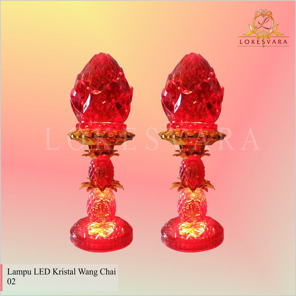 Lampu Altar Puja Sembahyang LED Kristal Wang Chai 02