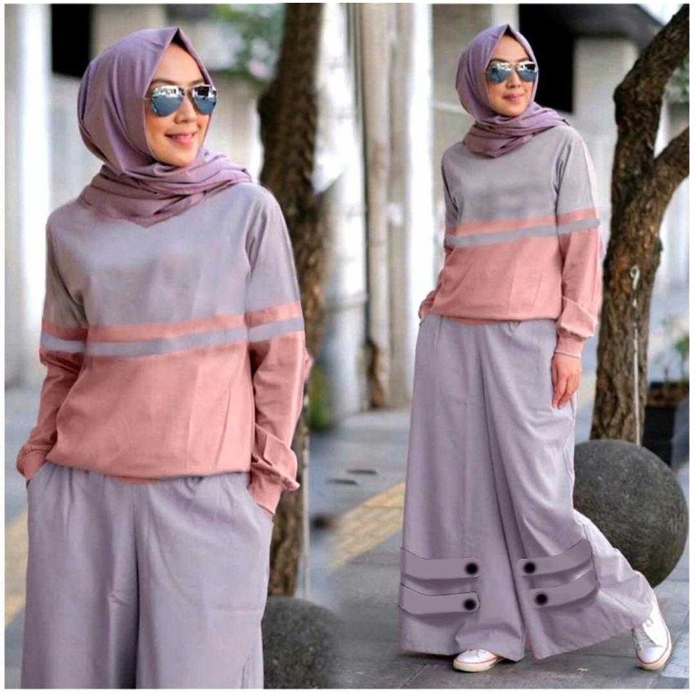 SET DEFNA SYARI MIX - GAMIS WANITA - BAJU MUSLIM WANITA - BAJU LEBARAN - HIJABERS - JERSEY PREMIUM