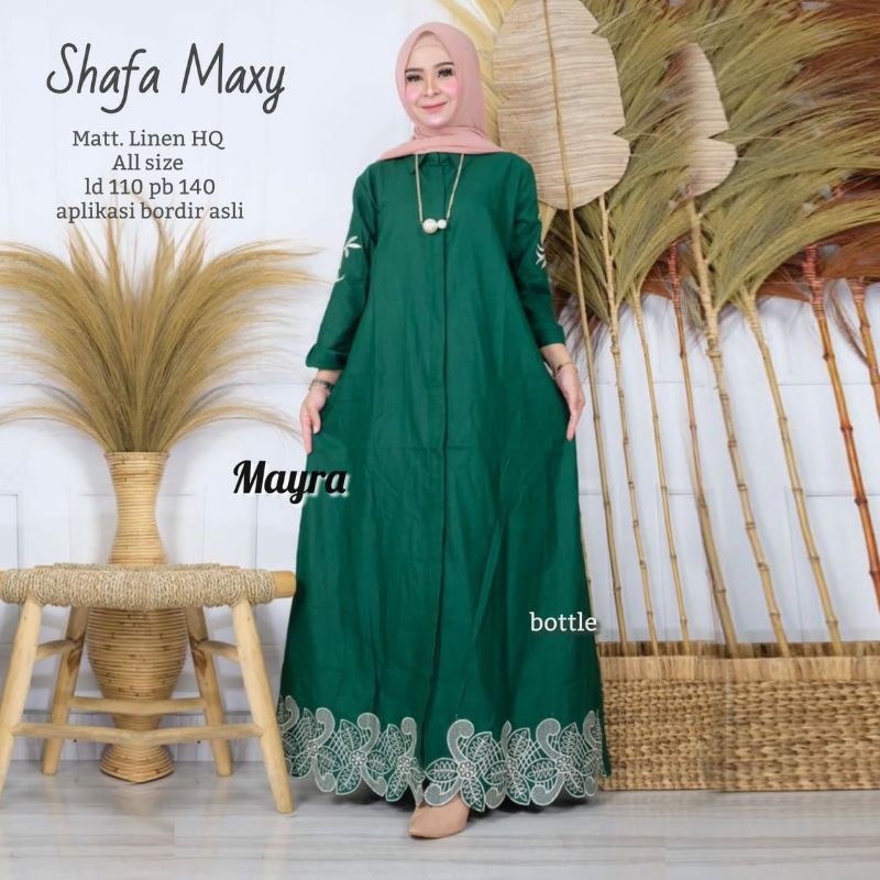 Gamis polos SHAFA MAXY ori MAYRA