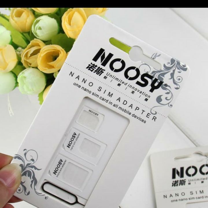 Sim Card Adapter 3in1 - NOOSY 3 in 1 Nano SIM Adapter