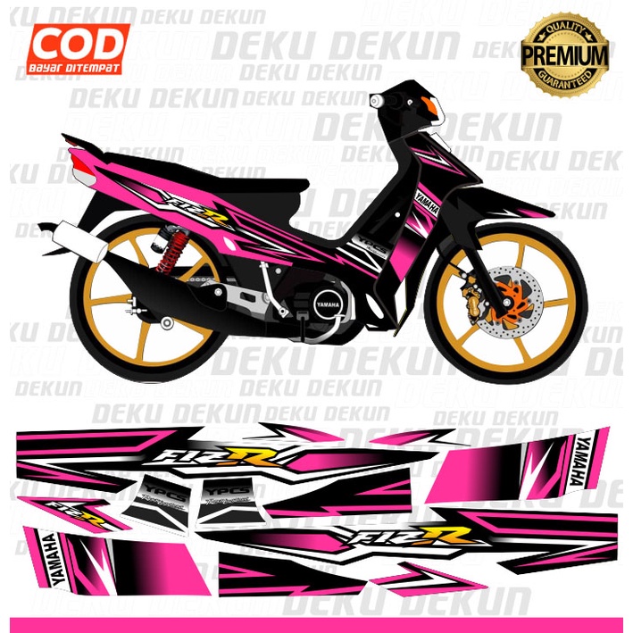 Striping fizr f1zr f1z r Variasi Sport Pink Sudah Potongan Tahan Vernis