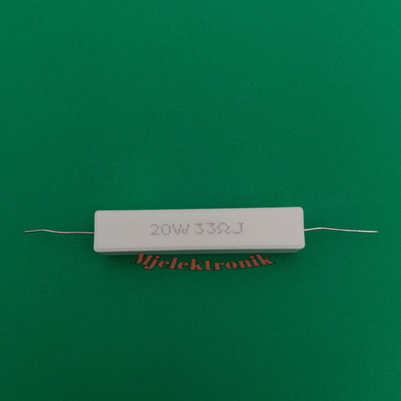 Resistor 20 Watt 33Ohm, Ukkuran ohm bisa requst 1 - 300Ohm