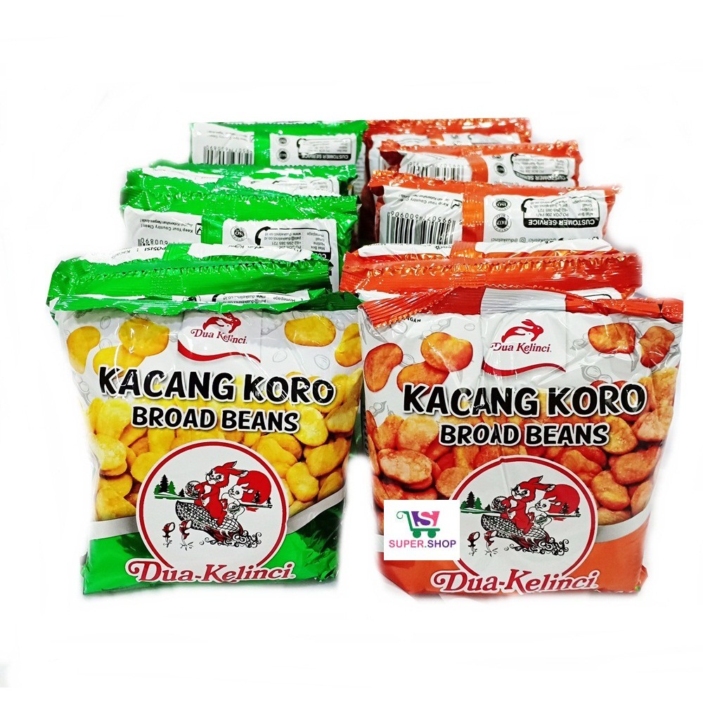 Kacang Koro Dua Kelinci Original / Pedas (isi 10 pcs)