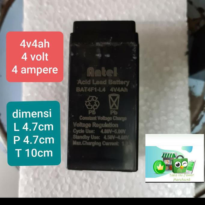 aki accu 4v 4ah 4 volt v 4a 4000mah 4 4000 mah Tojila39 Murah