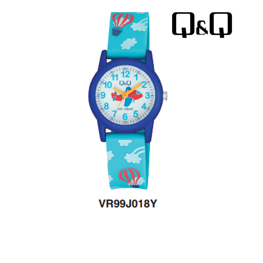 Jam Tangan Anak Colorful Motif Lucu Rubber Analog Original Q&amp;Q QNQ QQ VR99 VR99J series