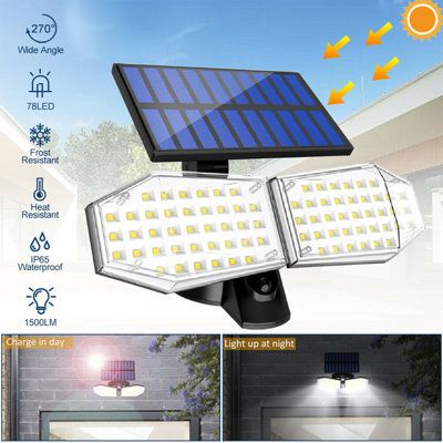 Lampu Solar Tenaga Surya Lampu Jalan Lampu Taman Wall Lamp Sensor Waterproof