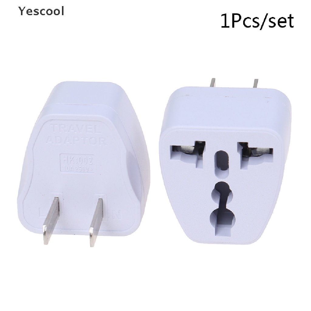 Yescool Adapter Konverter Outlet Power Plug Euukau Ke US USA AC Universal Untuk Travel