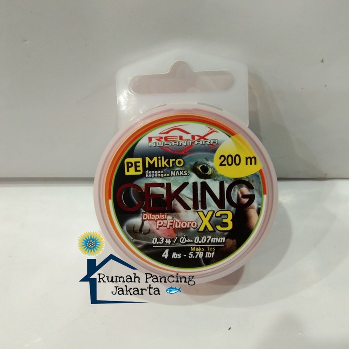 Senar PE Relix Nusantara Ceking 200m/4Lbs