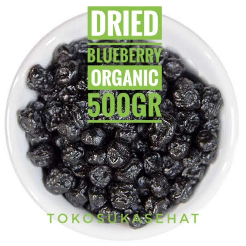 

PREMIUM DRIED BLUEBERRY ORGANIC -500gr ( Buah Kering Unsweetened Cemilan Suka Sehat )