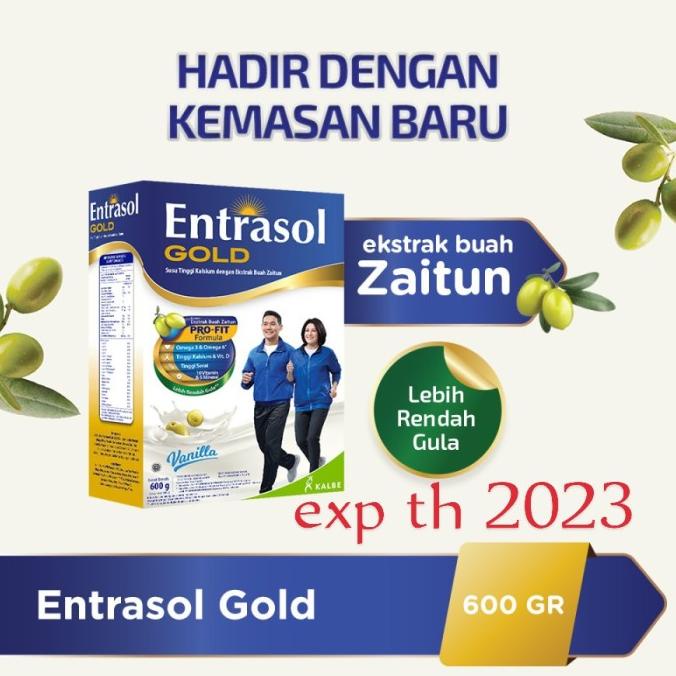 

[COD] susu bubuk ENTRASOL Gold vanilla 350g dan 600g [COD]