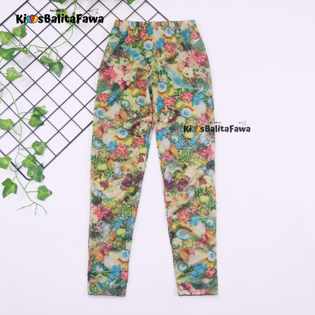 Legging Carlissa uk 5-7 Tahun / Celana Panjang Fashion Kids Bunga Legging Anak Perempuan Murah Adem