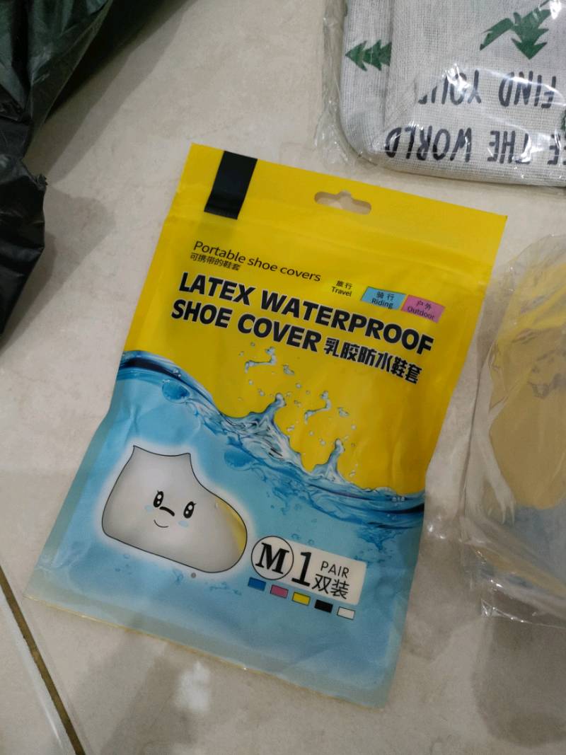 Cover Sepatu Silikon Anti Air Hujan Waterproof Karet Elastis Murah Jas Hujan Kaki Motor