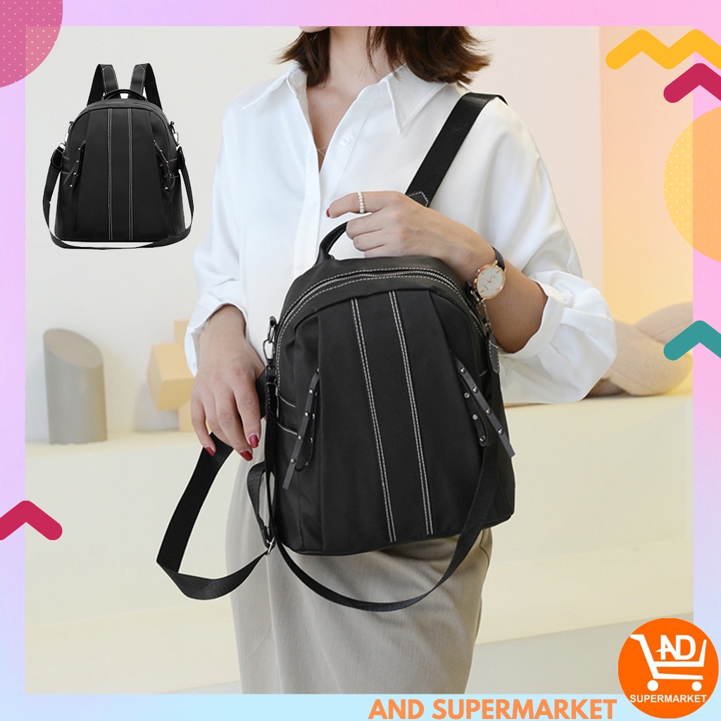 AND / COD / Tas Ransel Wanita Fashion Korea Style Tas Punggung Tas Cewek Import Sling Bag Women Parasut Tas Ransel Wanita Tas Ransel Sekolah Kuliah Tas Ransel Real Pict Tas Ransel Kekinian Tas Ransel Import Motif Polos Tas Punggung Tas Cewek Import T263