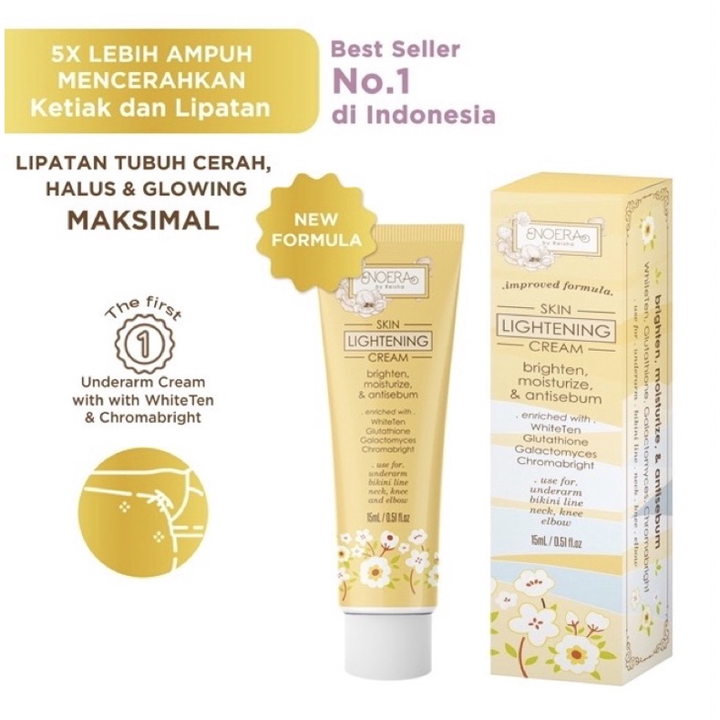 Noera Skin Lightening Cream - Armpit Pemutih Ketiak, Penghilang Bekas Luka BPOM Noerabeautycare