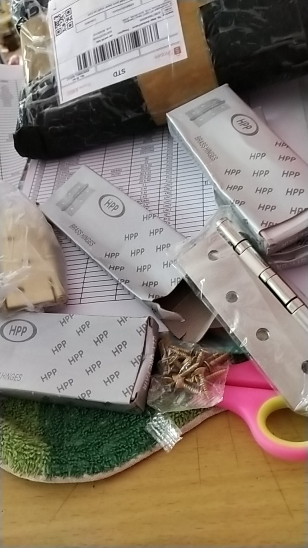 Engsel Pintu 4 Tipis Silver