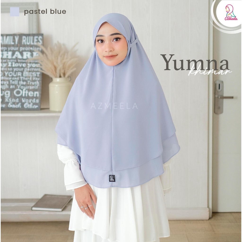 AZMEELA YUMNA KHIMAR TALI NON PAD DUA LAYER