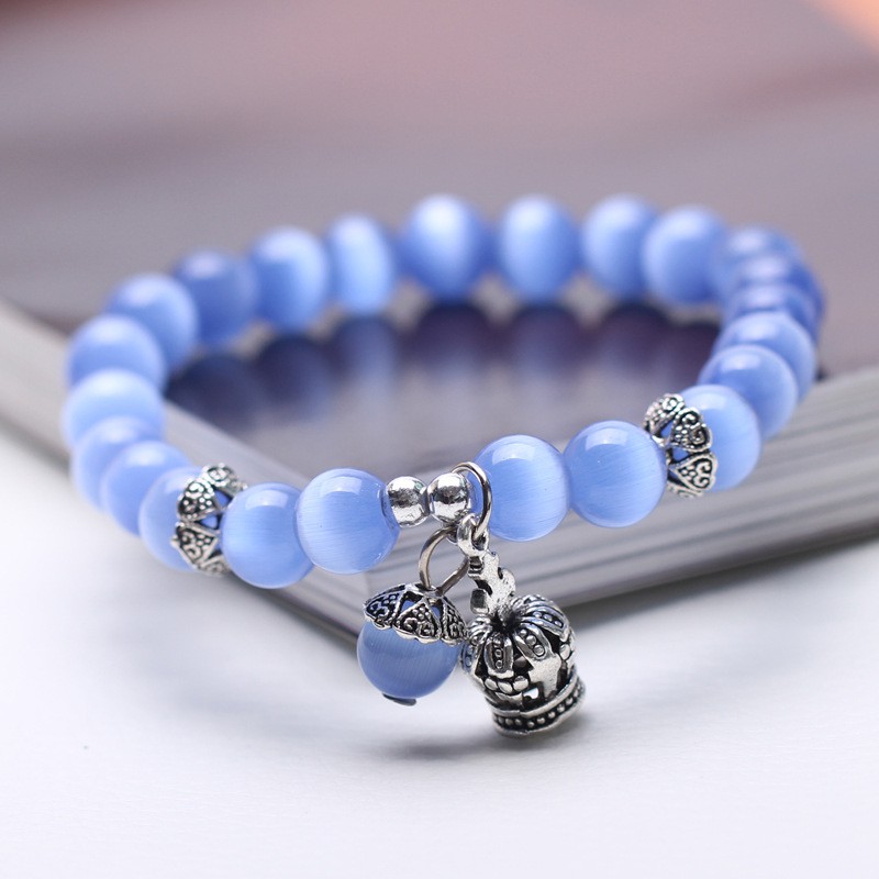 Aksesoris Gelang Beads Korea Charm Bracelet LW004 blue