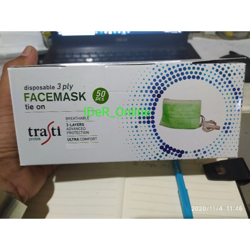 Masker Hijab jilbab masker tali Trasti