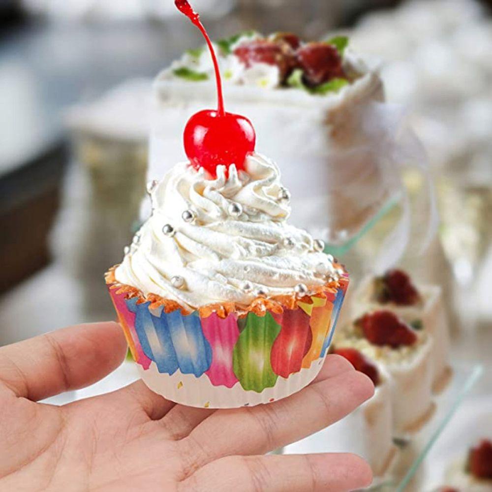 Preva 100 Pcs Natal Cake Cup Aksesoris Dapur Alat Dekorasi Kue Perlengkapan Pesta Liner Muffin Kotak