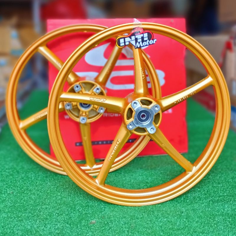 Velg RCB 160/160 RING 17 GOLD ORIGINAL ASLI 100% ORI RACING BOY 160 160 RING17 1 SET (2PC) RING 17 1