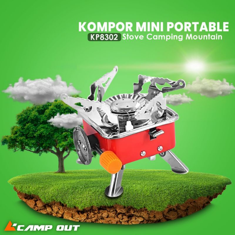 Kompor Camping Kotak Mini Portabel Stove Gas - kompor kotak gunung - kompor outdoor