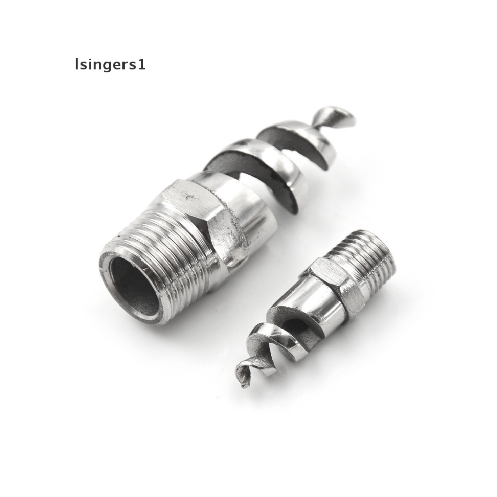 (lsingers1) Kepala Nozzle Sprinkler Spiral 1 / 4 &quot;1 / 2&quot; Bahan Stainless Steel