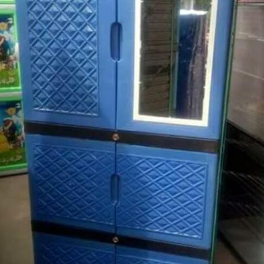 Kualitas Terbaik - Lemari Plastik Aquose Kaca 4 Susun