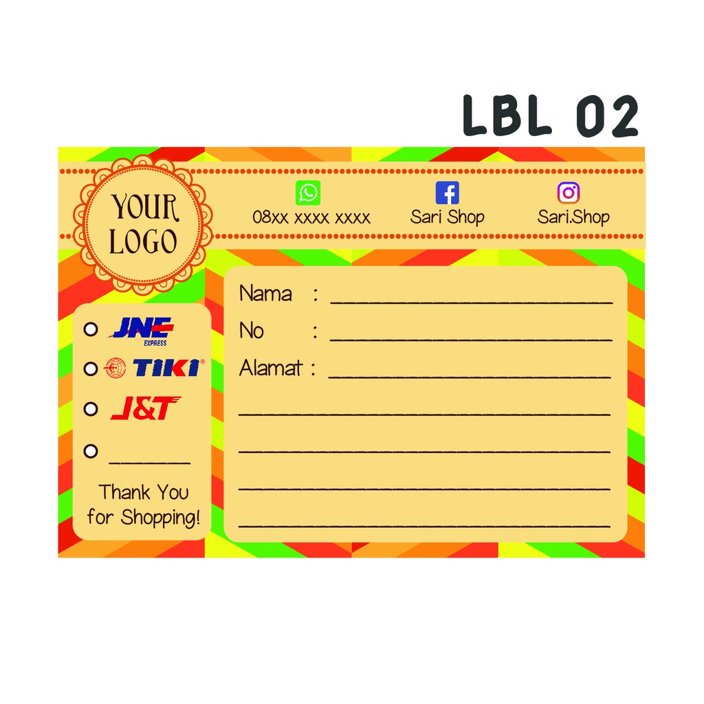 

Sticker Label Pengiriman Olshop / Stiker Online Shop