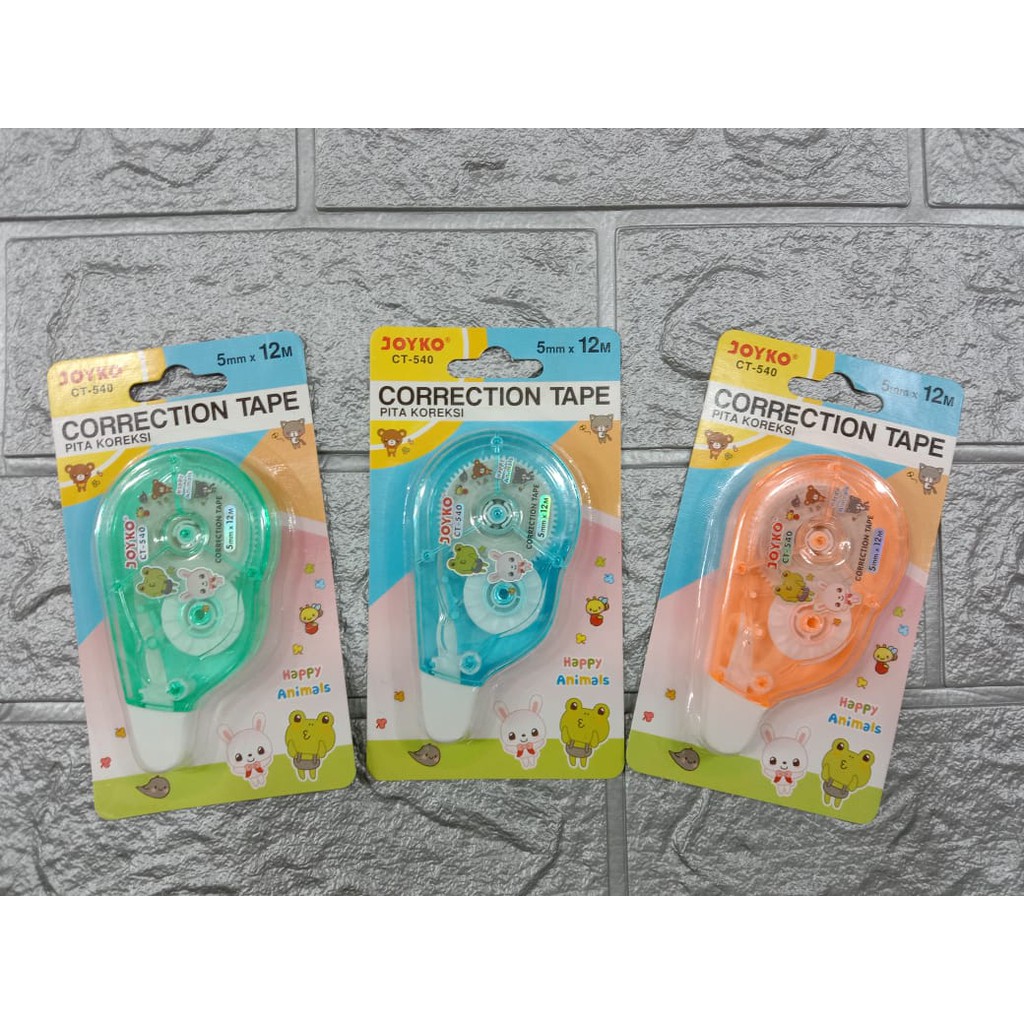 

Tip-Ex Roll Joyko (5 mm) / Pita Koreksi Roll Joyko / Tip-Ex Correction Tape / Tip-Ex Roll