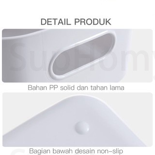 Kotak Penyimpanan Serbaguna STORAGE BOX CONTAINER BOX Keranjang plastik Serbaguna Kapasitas Besar  kotak skincare  makanan keranjang