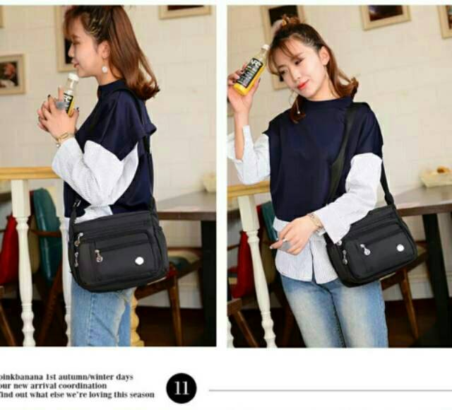 SLING BAG !!! Tas Selempang Fashion x6099 nilon Tas wanita Murah kwalitas Import